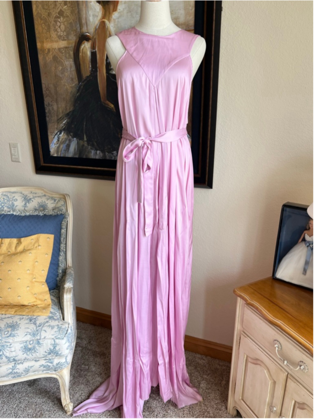 NWT Ann Demeulemeester Pink Merel Blossom Maxi Dress Size 6/38
